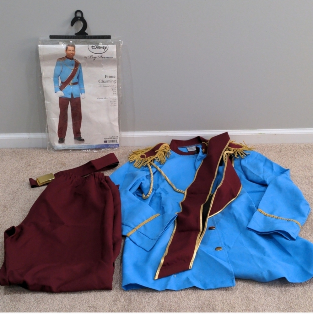 Disney Prince Costume - Blue and Maroon